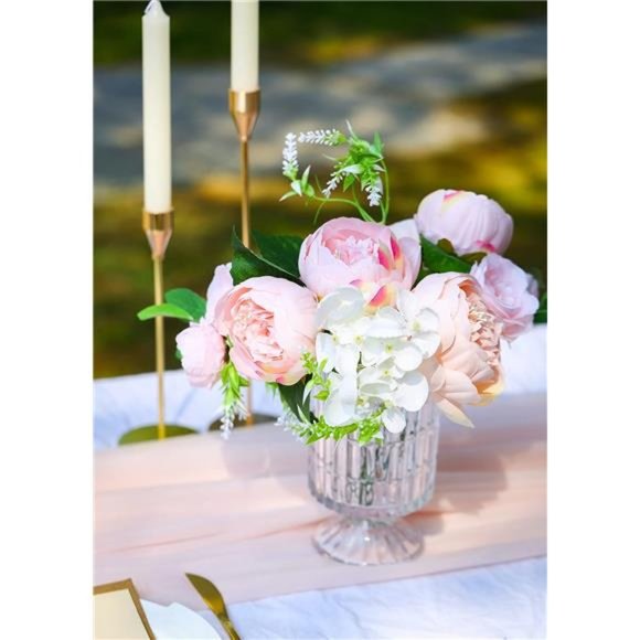 Wedding Artificial Flowers Box Set for DIY Wedding Bridal Bouquets Fake Peony - Picture 6 of 7